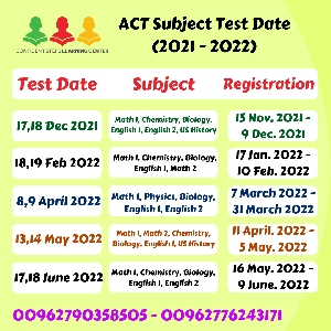 2021-2022 ACT Subject Test Date and Registration…